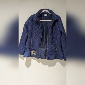 Navy Quilted Women's Jacket